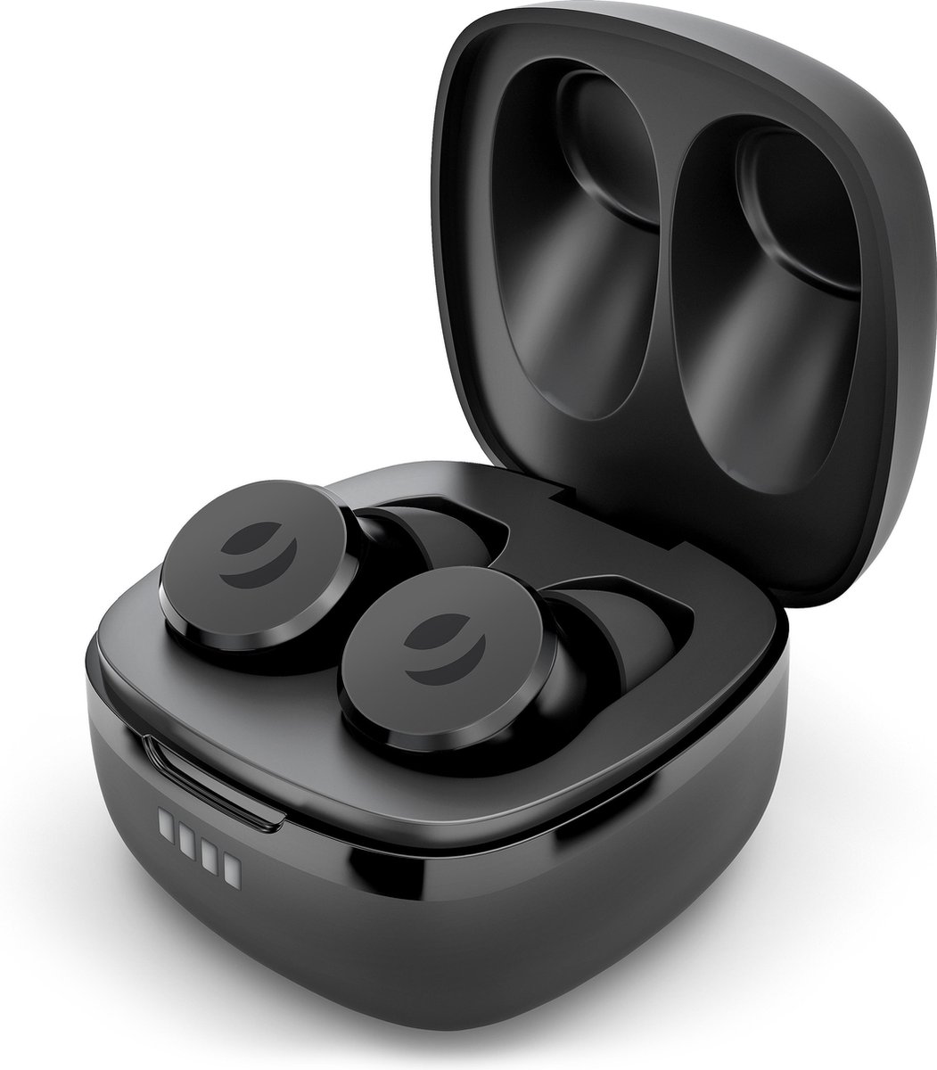 Rolfstone Neo - Kleinste draadloze oordopjes met oplaadcase - Touch bediening - USB-C - Bluetooth oortjes - Alternatief AirPods - Zwart
