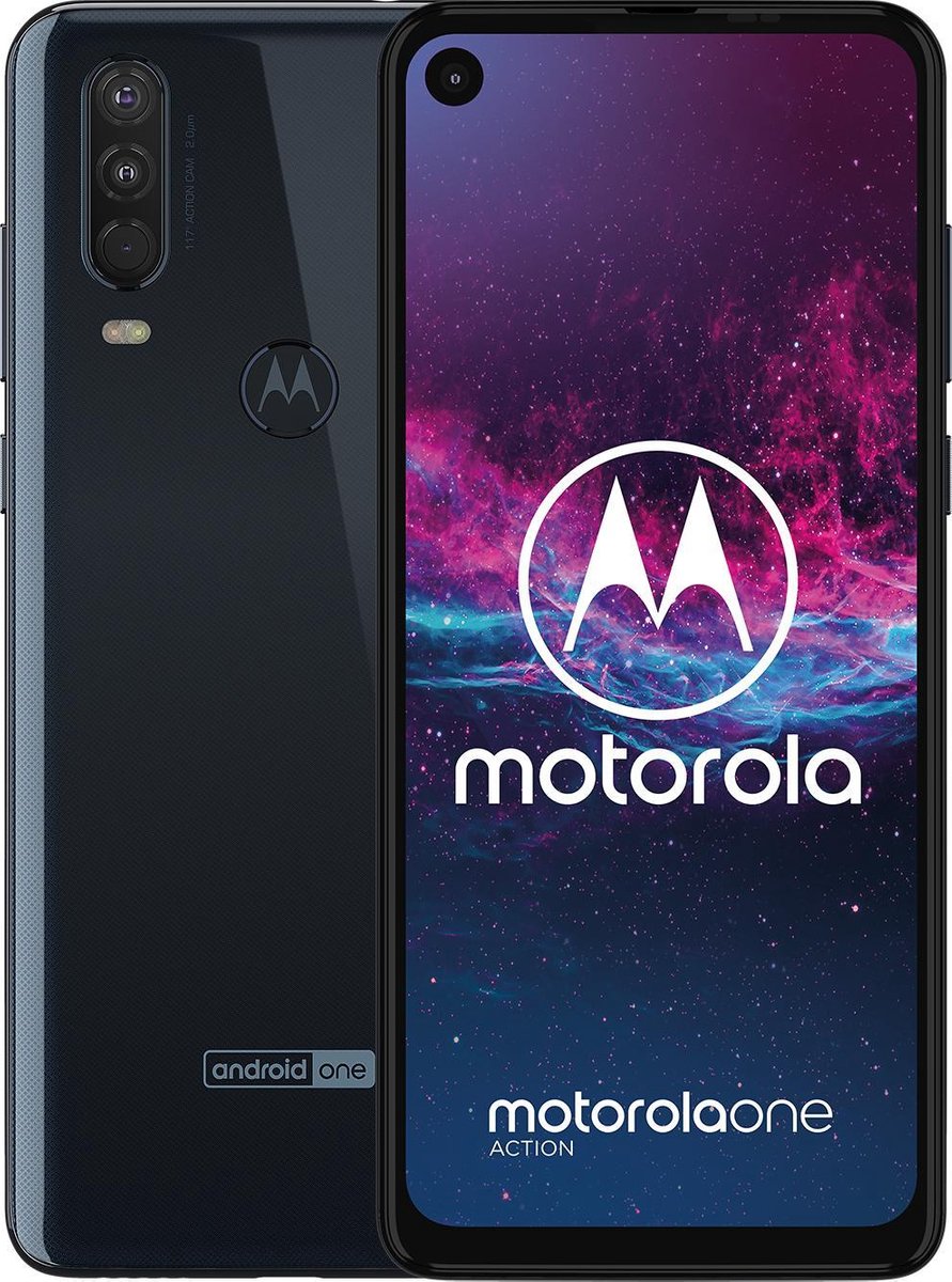 Motorola One Action - 128GB - Denim grijs