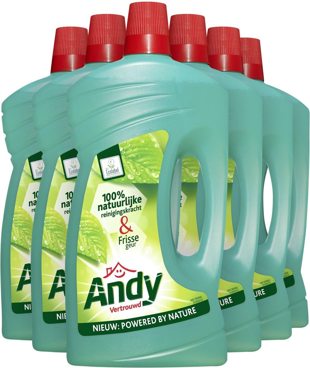 Andy Vertrouwd Allesreiniger - 6 x 1 liter - Voordeelverpakking