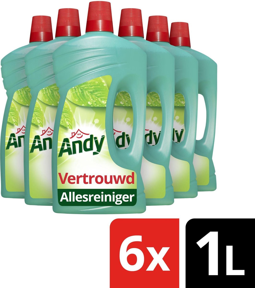 Andy Vertrouwd Allesreiniger - 6 x 1 liter - Voordeelverpakking