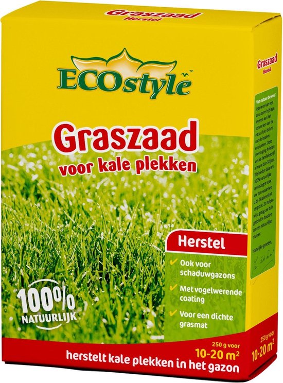 ECOstyle Graszaad-Extra - 250 g - doorzaaien kale plekken - voor 10 tot 15 m2
