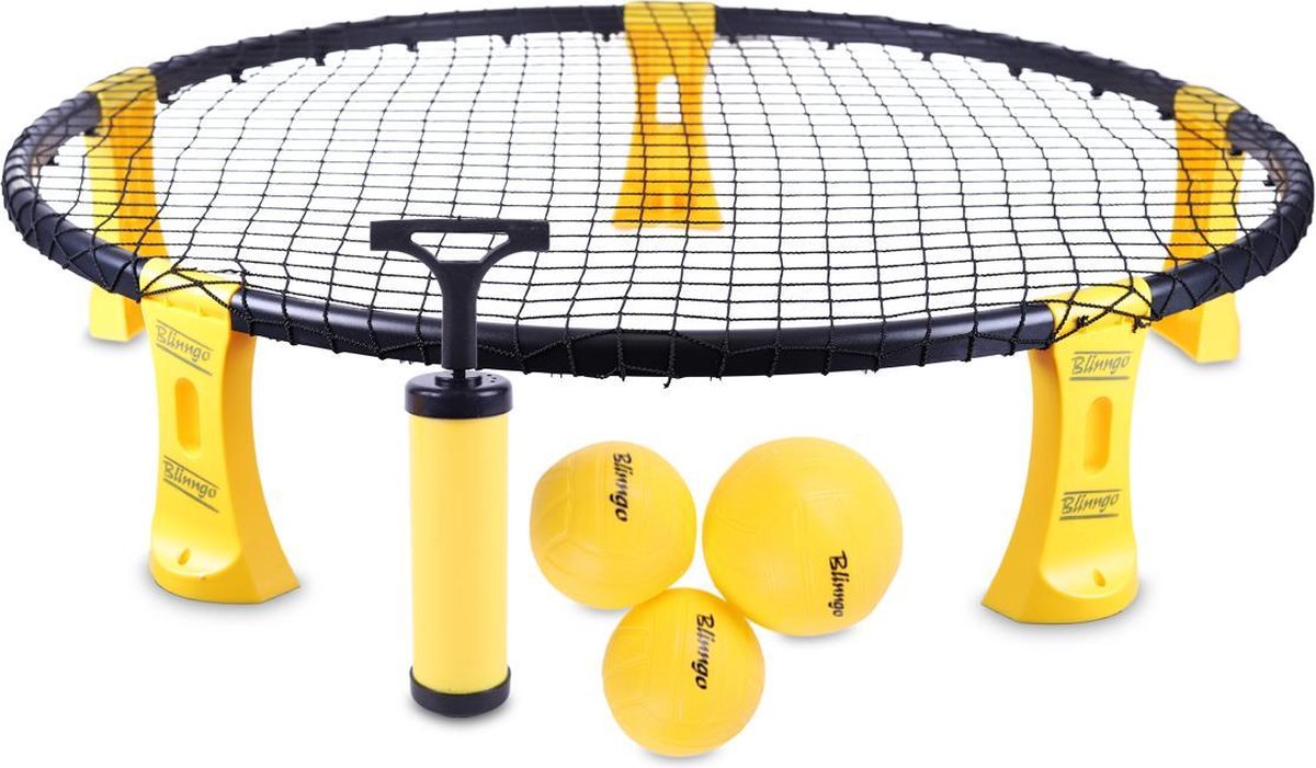 Spikeball set - Incl. 3 Ballen, pomp en To-Go Rugzak - Roundball/roundnet