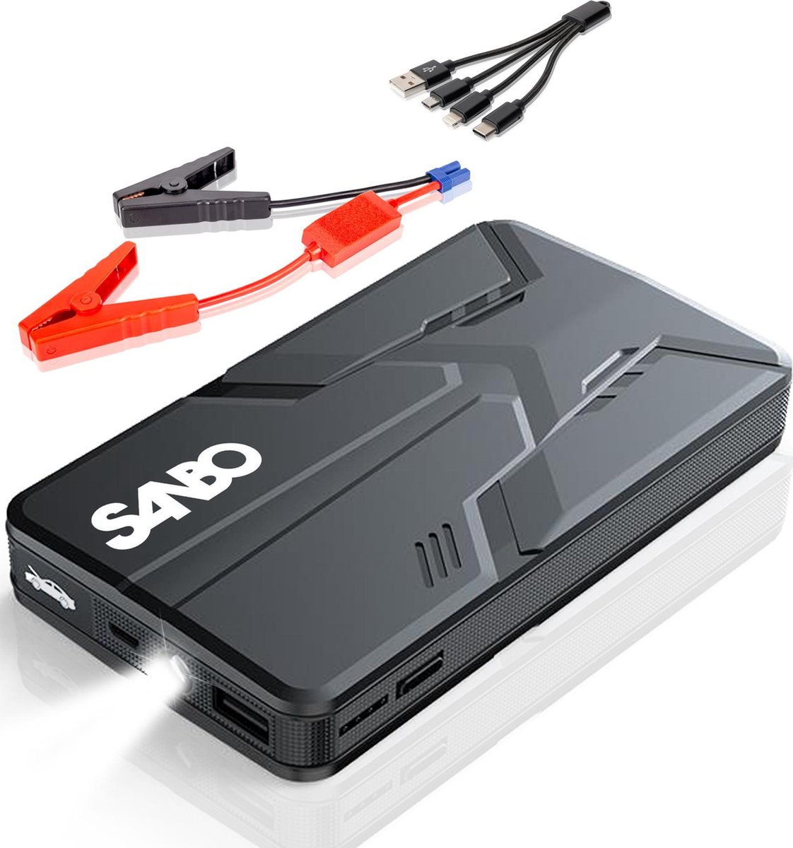 Sanbo X12 PRO Jumpstarter 600A – 4 in 1 Starthulp