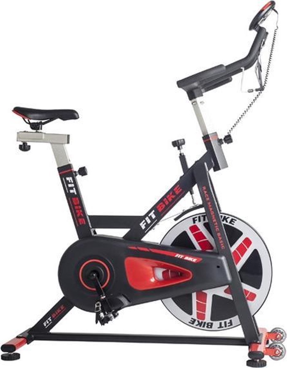 FitBike Race Magnetic Basic - Spinningbike incl. trainingscomputer - Magnetisch weerstandsysteem - V-belt aandrijving - 20kg Vliegwiel - Spinningfiets voor thuis