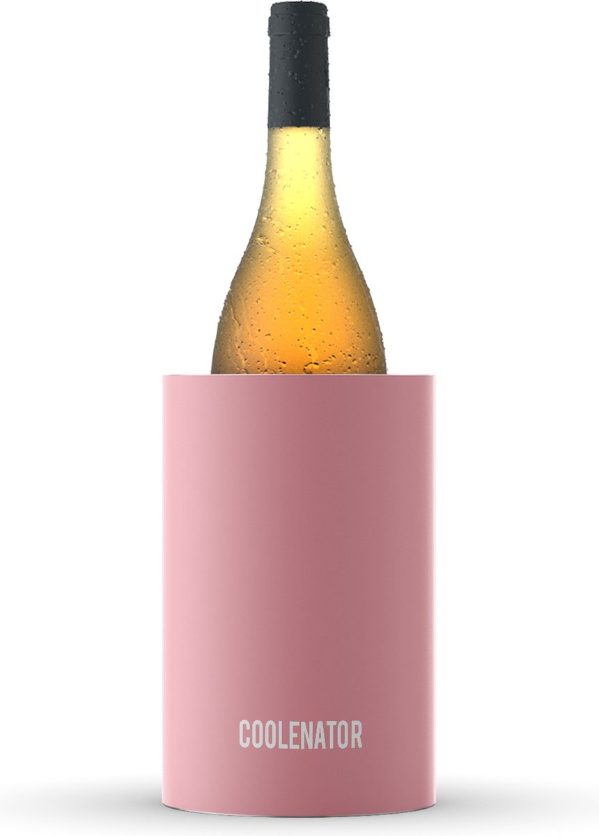 Coolenator champagnekoeler - Pastel Roze
