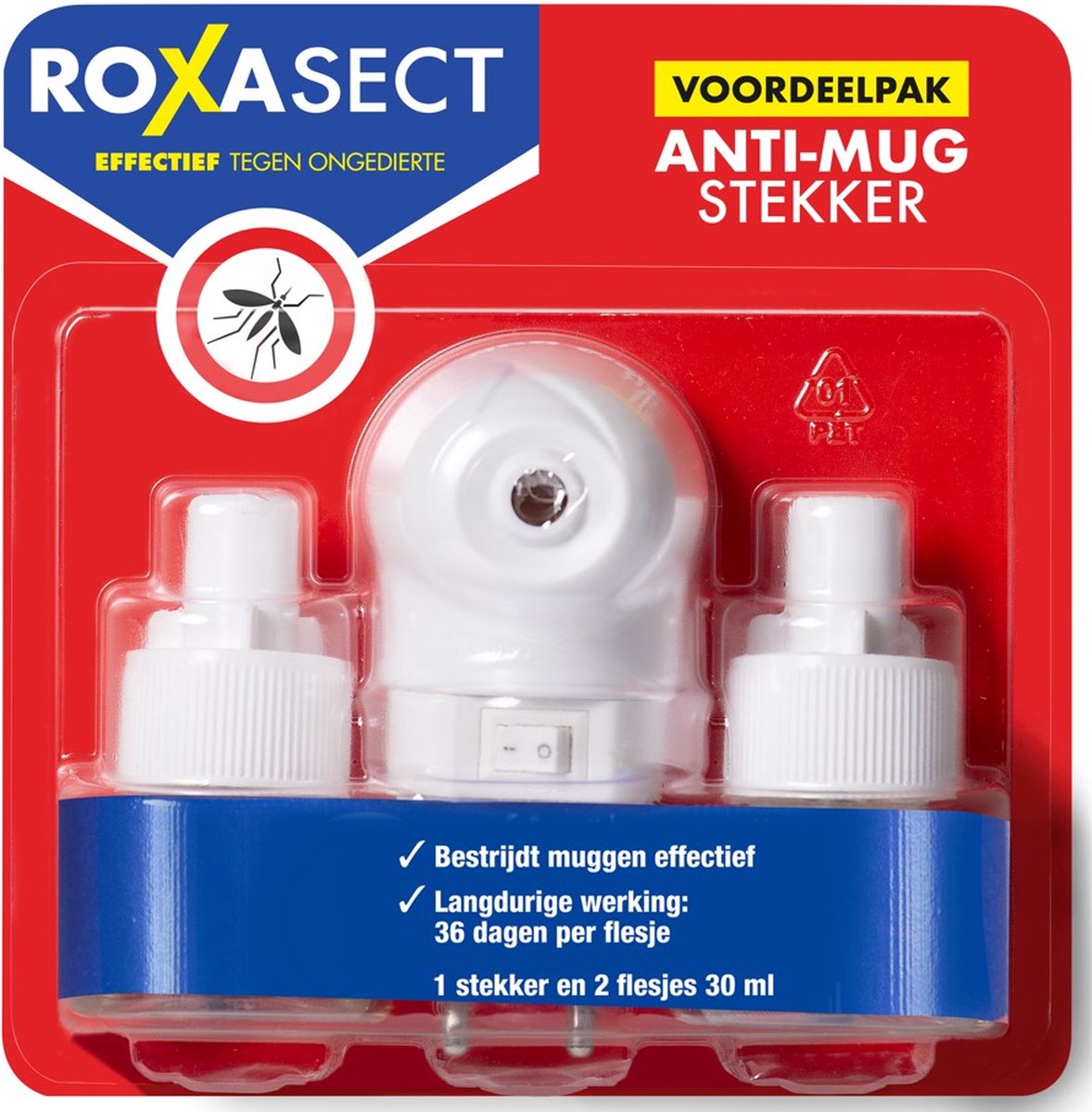 Roxasect Anti-Mug Muggenstekker - Voordeelverpakking - 2 stuks