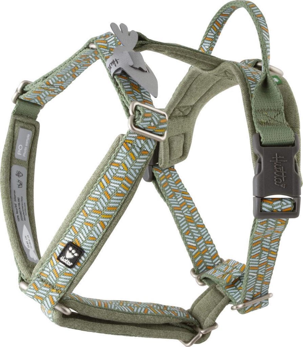 Hurtta Hondentuig - Hondenharnas - Y-harness - Kleur: hedge - Maat:65-80 cm