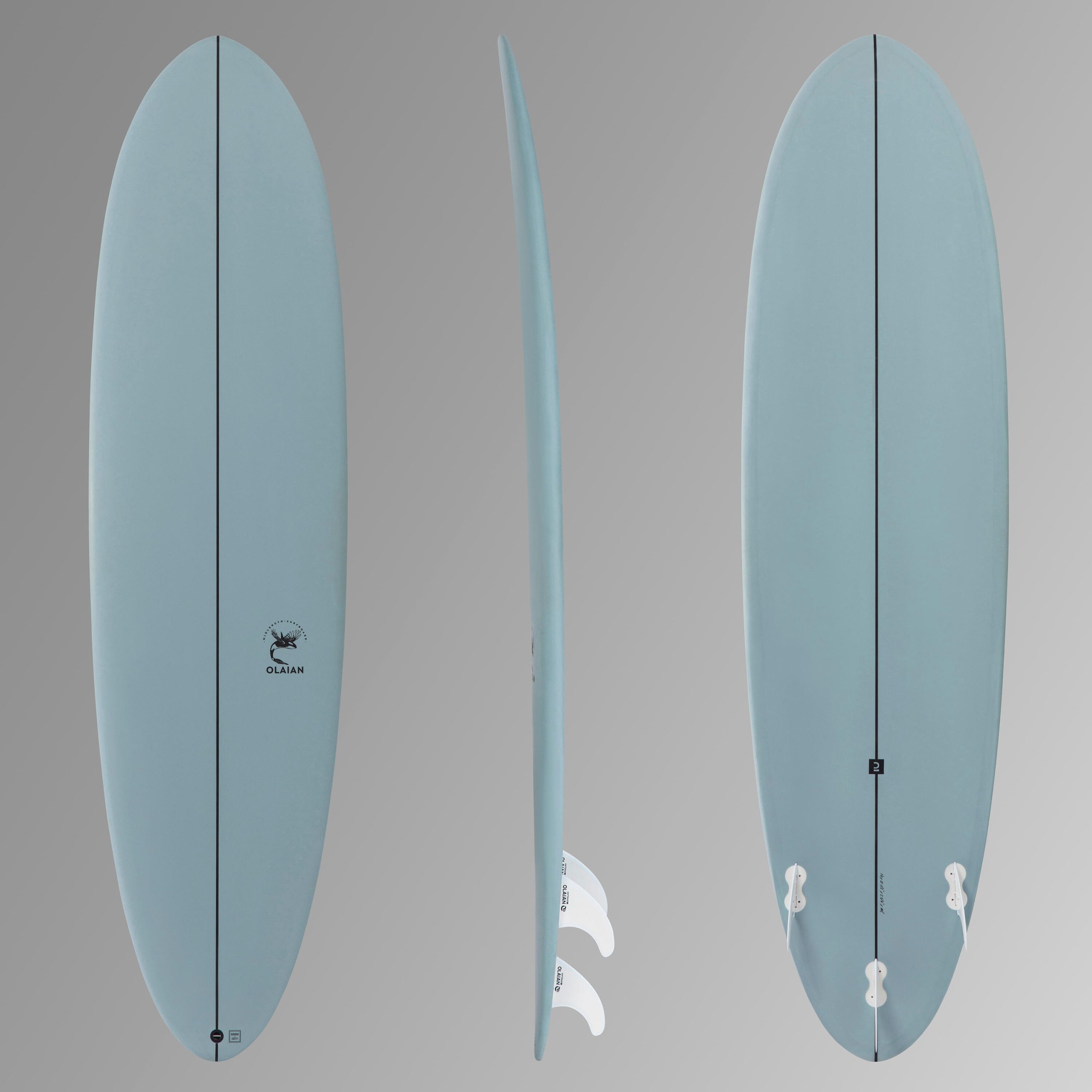Surfboard 500 Hybride 7' met 3 vinnen