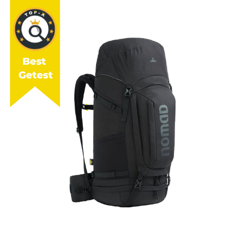 NOMAD® Batura 55 liter Zwart | Premium Backpack Heren & Dames | Rugzak incl Flightbag / Hoes
