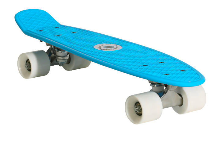 Miniskateboard voor kinderen plastic blauw PLAY 500
